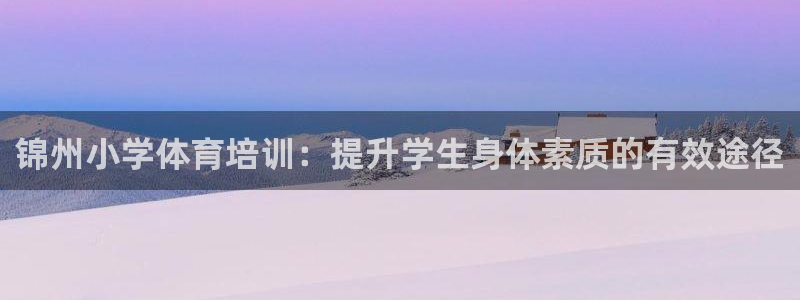 极悦平台注册登录不了：锦州小学体育培训：提升学生身体