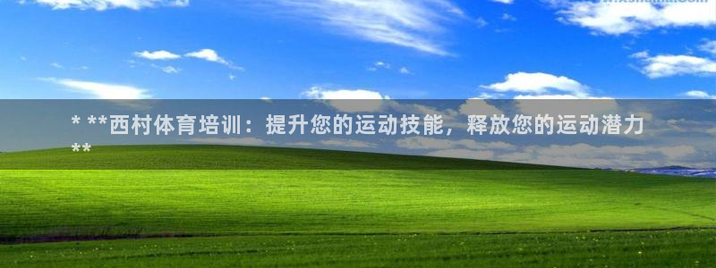 极悦平台注册流程详解：* **西村体育培训：提升您的