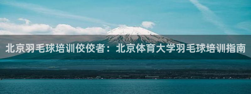 极悦平台注册官方网站下载安卓版：北京羽毛球培训佼佼者