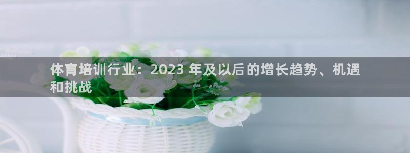 极悦娱乐下载官网安装：体育培训行业：2023 年及以