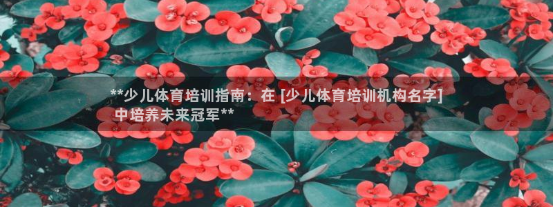 极悦娱乐的背景和历史背景：**少儿体育培训指南：在 
