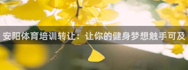 极悦平台下载安装：安阳体育培训转让：让你的健身梦想触
