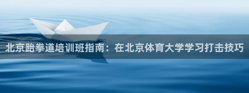 极悦平台官方网址：北京跆拳道培训班指南：在北京体育大