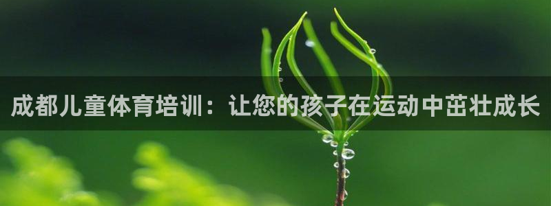 极悦平台有风险吗知乎：成都儿童体育培训：让您的孩子在