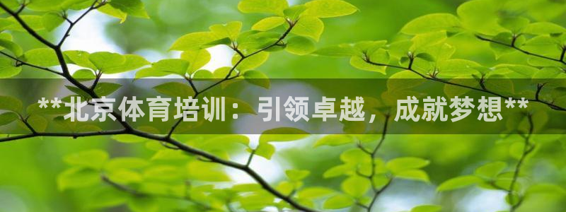 极悦平台登录最新版本更新内容：**北京体育培训：引领